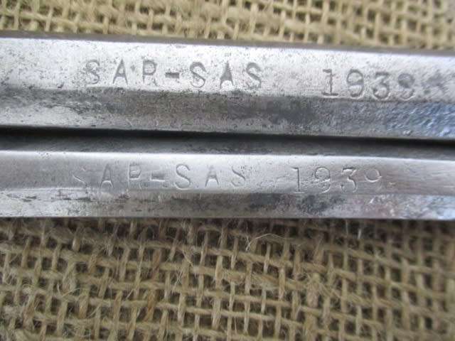 Particularly Rare....Two Genuine Vintage CL 15 SAR - SAS  1939 Cold Chisels By Beardshaw, Sheffield