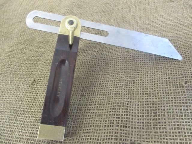 Beautiful Vintage 8 inch Stanley No 25 Sliding Bevel Square       Made In USA          1936 - 1984