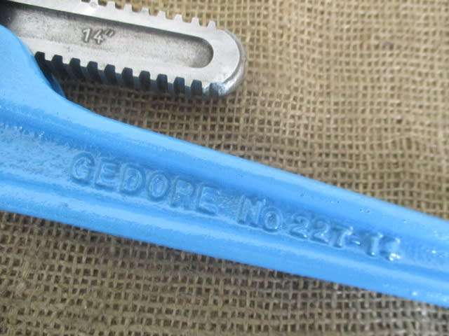 Great Gedore No 227-14 Heavy Duty Adjustable Pipe Wrench       Made In SA