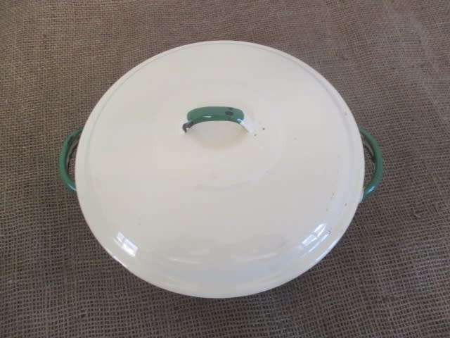 Smart Real Old School Enamel Lidded Dish
