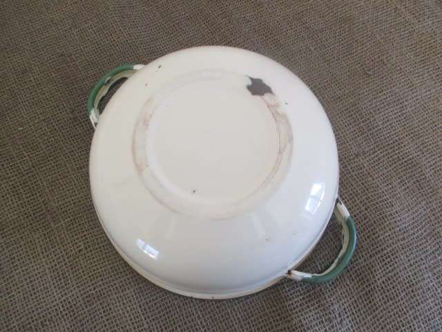 Smart Real Old School Enamel Lidded Dish