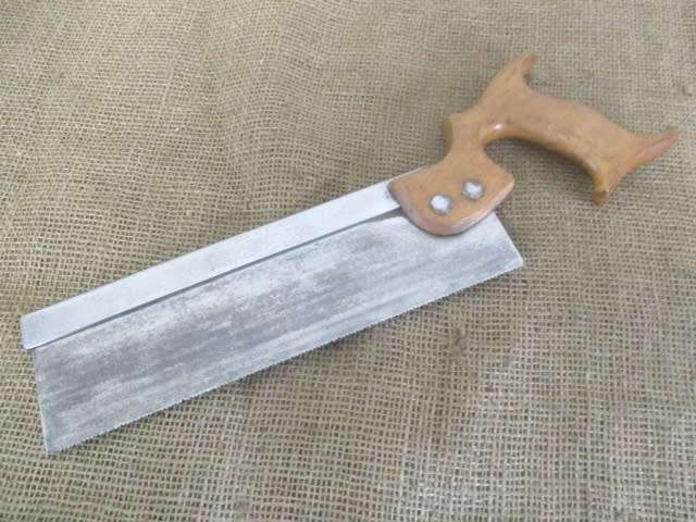 Two Nice Sturdy Vintage 10 inch Fine Cut Dovetail Back-Saws
