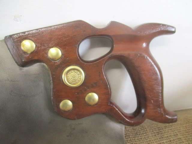 For Jan Arnoldi Bid -Very Rare.......This Beautiful Vintage 26 inch Disston Phila Thumb Hole Handsaw