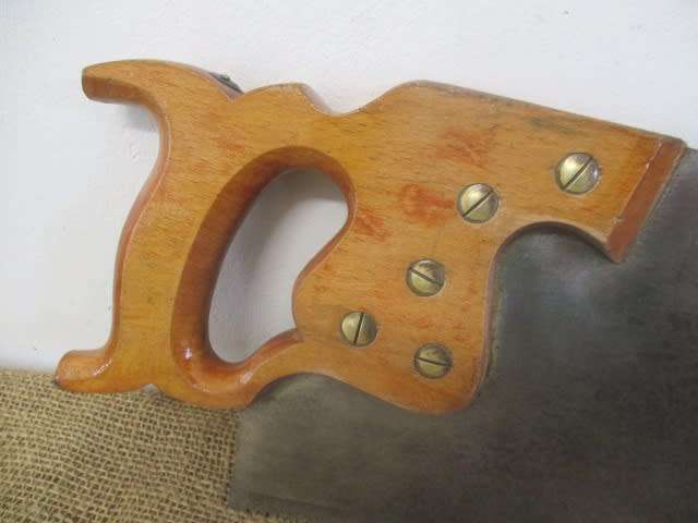 For Jan Arnoldi Bid - Stunning Vintage Spear & Jackson 26 inch Crosscut Handsaw