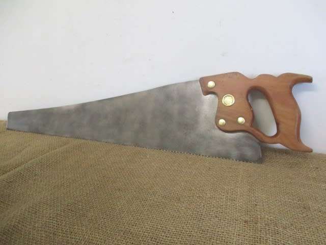 For Jan Arnoldi Bid - A Lovely Vintage 22 inch Disston D-8 Crosscut Handsaw By Henry Disston & Sons