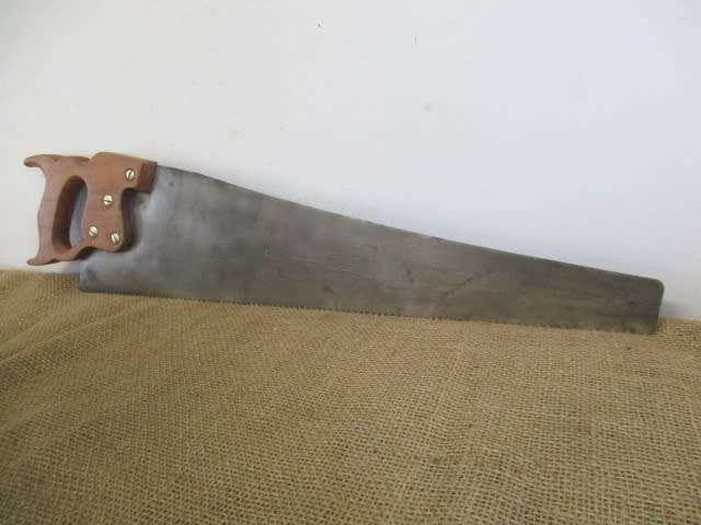 For Jan Arnoldi Bid - A Lovely Vintage 22 inch Disston D-8 Crosscut Handsaw By Henry Disston & Sons