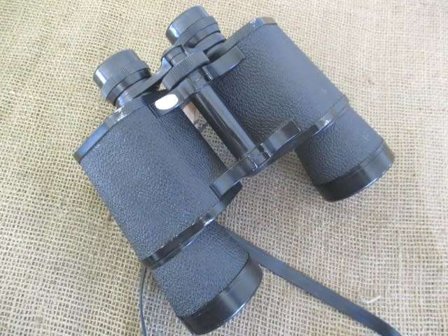 A Fine Vintage Super Zenith 10 X 50 Field 5` Binocular With Lens Covers In Original Case