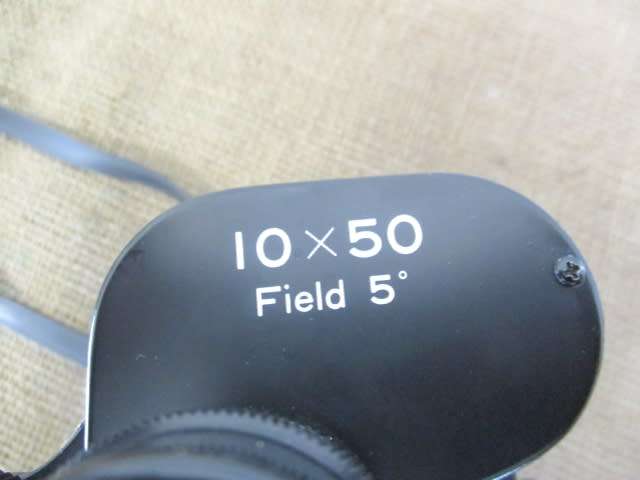 A Fine Vintage Super Zenith 10 X 50 Field 5` Binocular With Lens Covers In Original Case