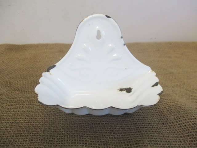 For Analda`s Bid Only -  Lovely Vintage Old School Enamel Soap Dish