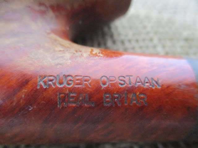 So Characterful And Very Rare Vintage Kruger Opstaan Real Briar Smoking Pipe