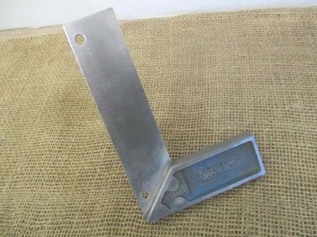 Vintage 6 inch Carpenter`s Try Square & 5 inch Engineer`s Square By Ahrems Goodline Germany