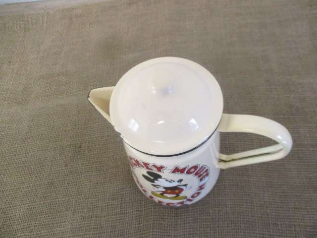 Rare Vintage `Mickey Mouse Collection` Disney Enamel Coffee Pot
