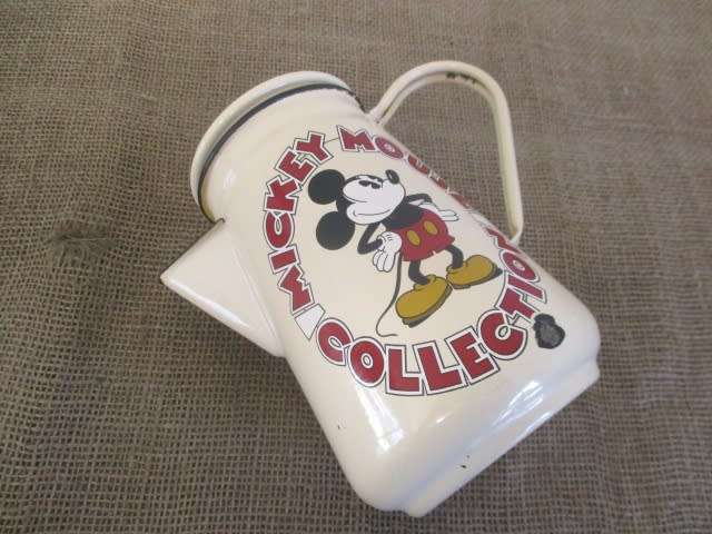 Rare Vintage `Mickey Mouse Collection` Disney Enamel Coffee Pot