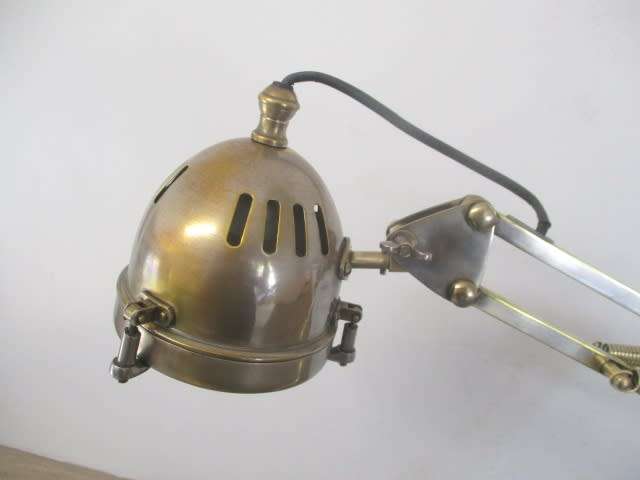 Not Just Any Reading Lamp.....This Posh Vintage Adjustable Metal Reading Lamp