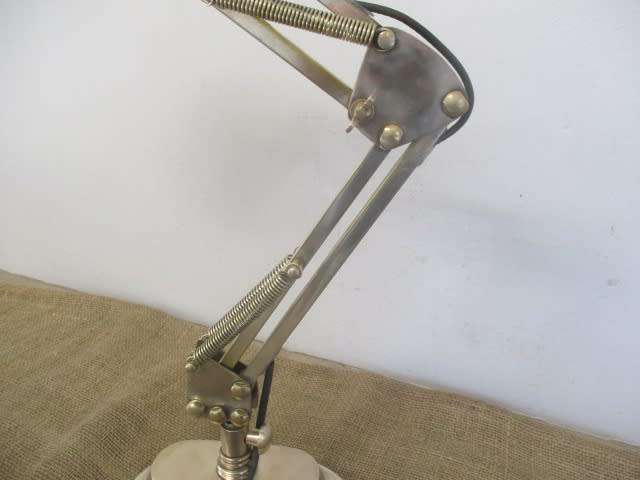 Not Just Any Reading Lamp.....This Posh Vintage Adjustable Metal Reading Lamp