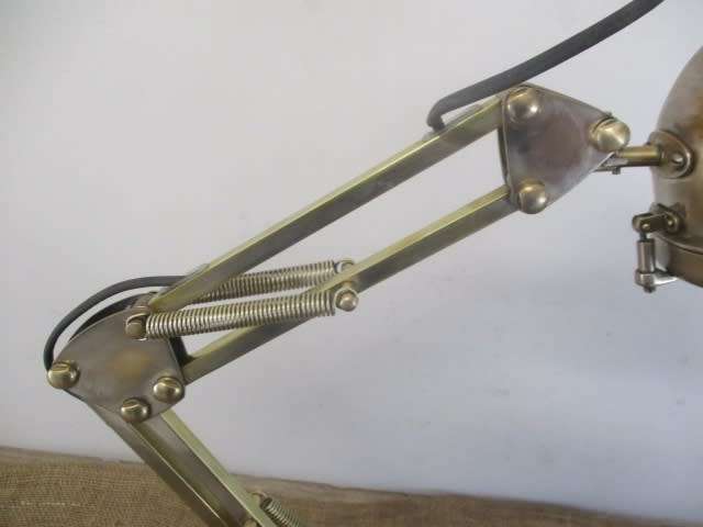 Not Just Any Reading Lamp.....This Posh Vintage Adjustable Metal Reading Lamp