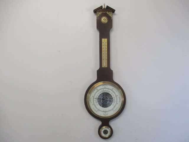 Very Rare...Gigantic Vintage Wall Mounted Springbok Barometer, Thermometer & Hygrometer