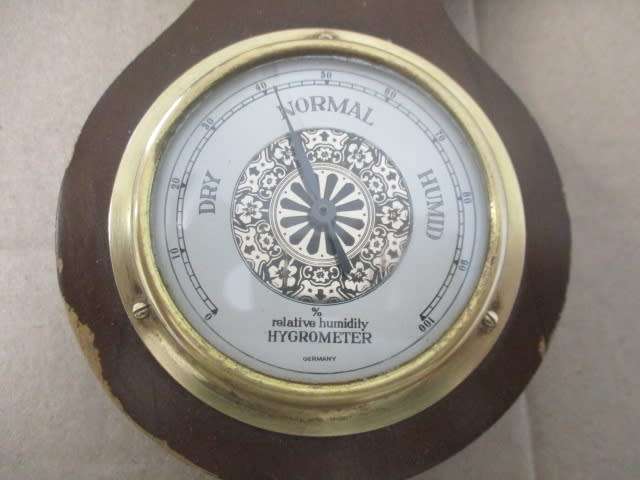 Very Rare...Gigantic Vintage Wall Mounted Springbok Barometer, Thermometer & Hygrometer