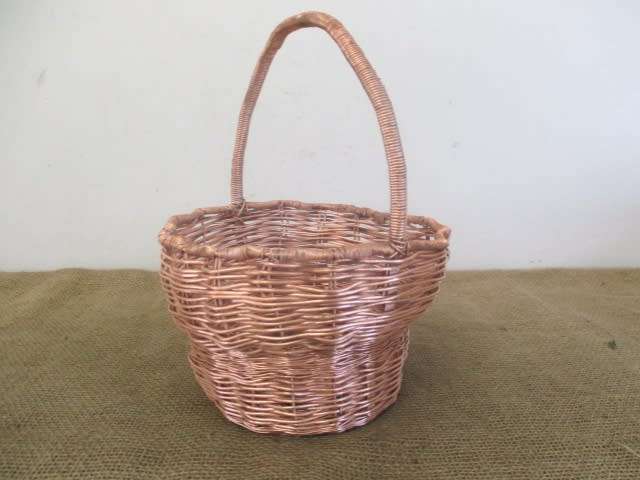 Ultra Rare.......Vintage 1960 Heavy Plaited Copper Basket Used In Voting For Republic Election