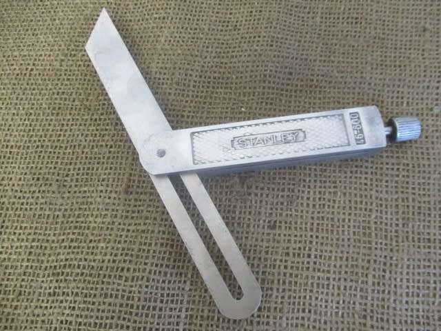 Vintage Stanley 8 inch No 46-800 Aluminum Sliding T-Bevel Square        Made In RSA.