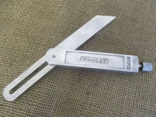 Vintage Stanley 8 inch No 46-800 Aluminum Sliding T-Bevel Square        Made In RSA.