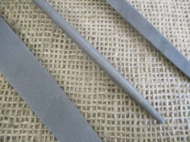 Good Selection Of Seven Handy Iron Files Including Round, Flat, Triangular & Halfround