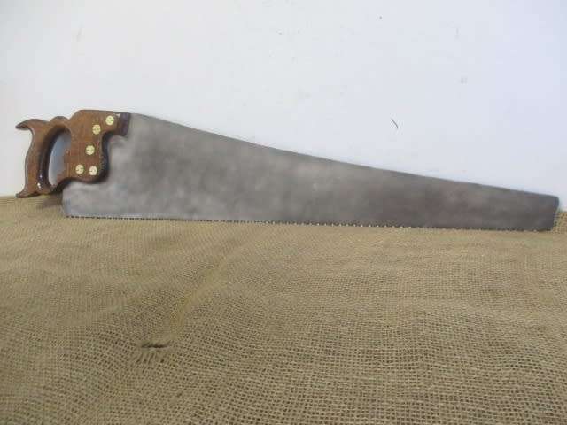 A Lovely Vintage/Antique 25 inch Warranted Superior Crosscut Handsaw