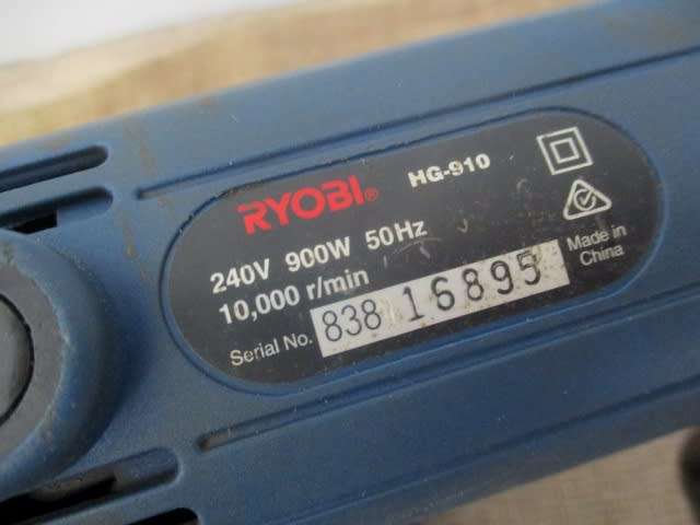 Nice Ryobi HG-910 Angle Grinder