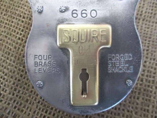 Collectable Vintage 660 Squire Old English Padlock By HY Squire & Sons           England
