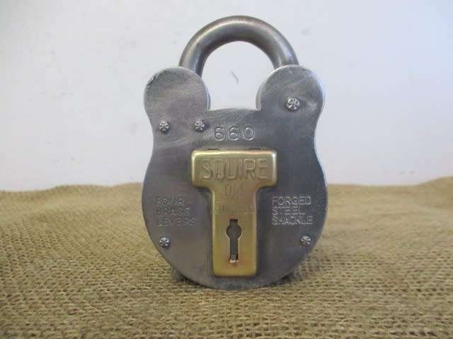 Collectable Vintage 660 Squire Old English Padlock By HY Squire & Sons           England