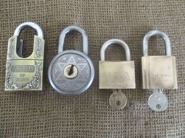 Nice Collection Of Four Vintage Padlocks