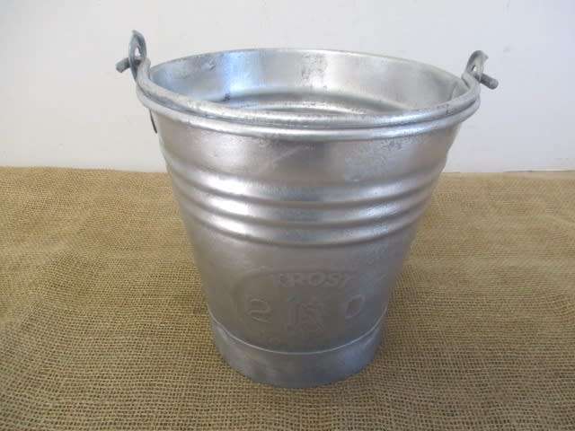 Wonderful Vintage Krost Steelware 20 Metal Milk Bucket
