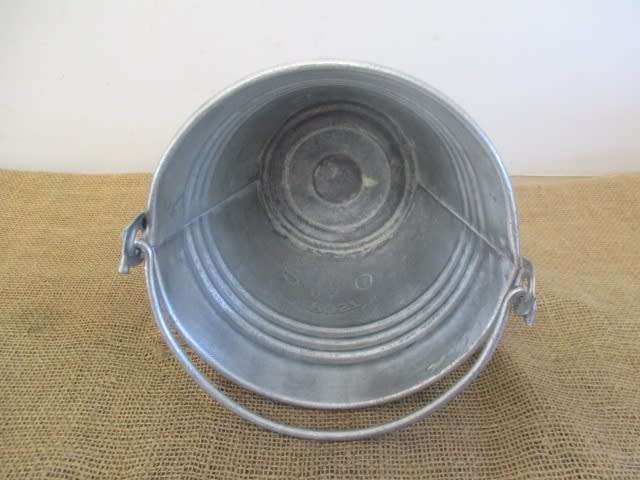 Wonderful Vintage Krost Steelware 20 Metal Milk Bucket