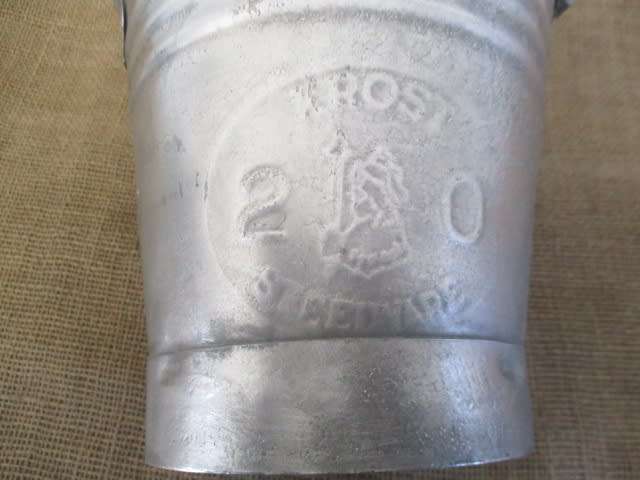 Wonderful Vintage Krost Steelware 20 Metal Milk Bucket