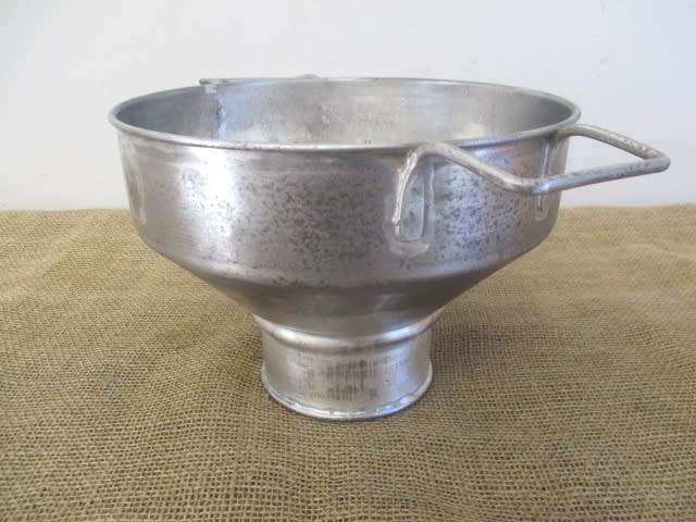 Rare Vintage Complete No 1 Galvanized Dairy Farm Milk Strainer