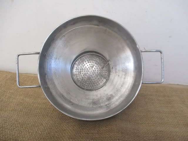 Rare Vintage Complete No 1 Galvanized Dairy Farm Milk Strainer