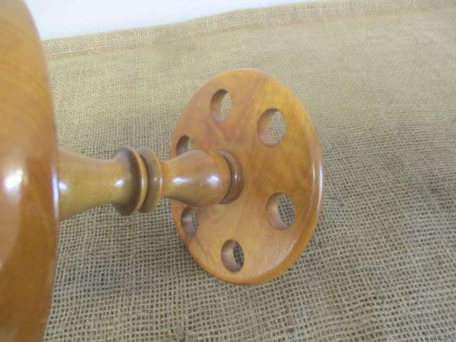 Perfect Vintage Wooden Six Pipe Stand