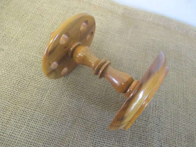 Perfect Vintage Wooden Six Pipe Stand