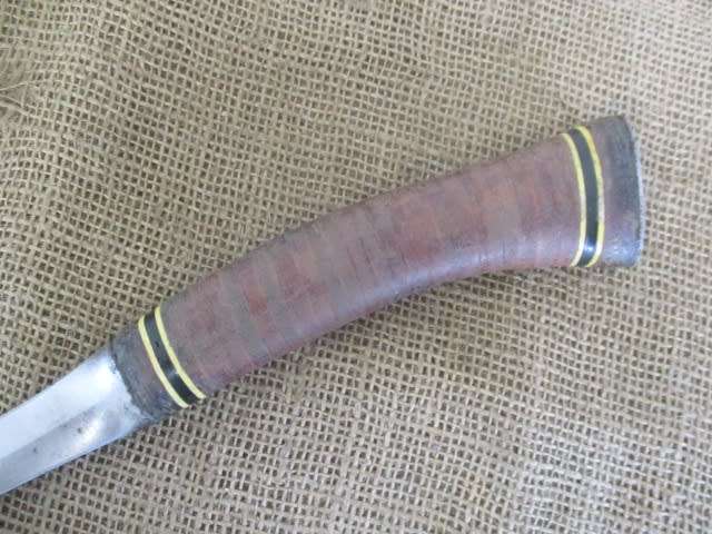 Prestigious Old Estwing Rockford ILL Sportman`s/Camping Axe Hatchet In Original Leather Sheath   USA