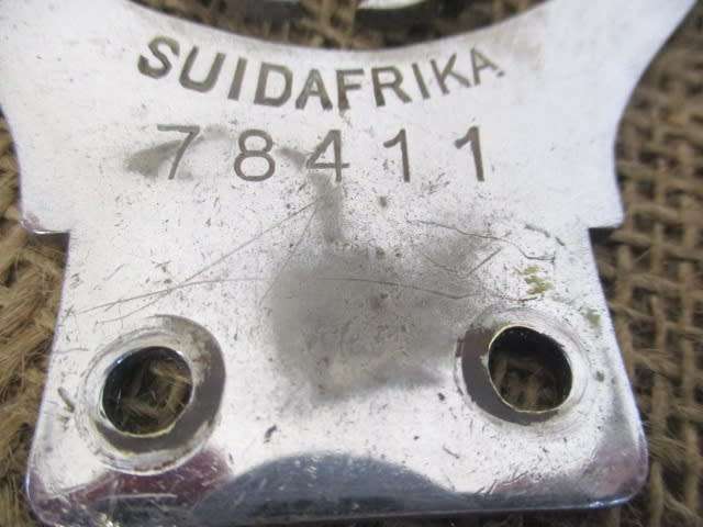 Antique/ Vintage No 78411 AA South Africa/Suid Afrika Car Badge  1906 - 1930