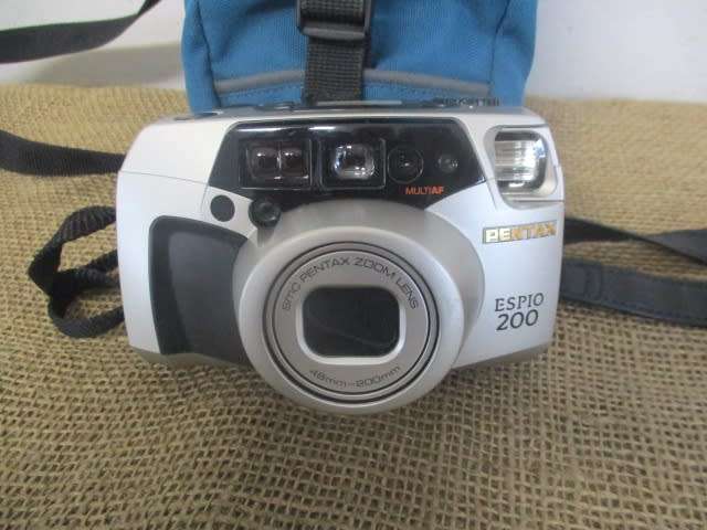 Vintage 35mm Film Pentax Espio 200 With Film In Shoulder Bag             1992