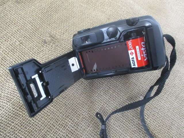 Vintage 35mm Film Pentax Espio 200 With Film In Shoulder Bag             1992