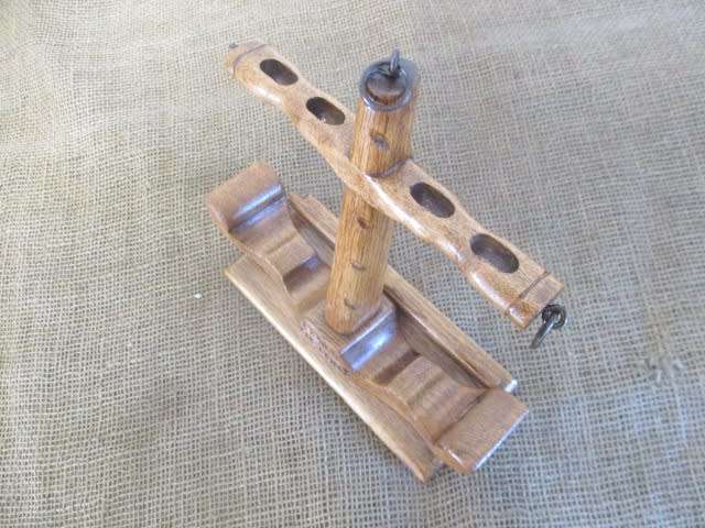 Cute Vintage Tallent Of Old Bond Street Wooden Four Pipe Stand              Made In England