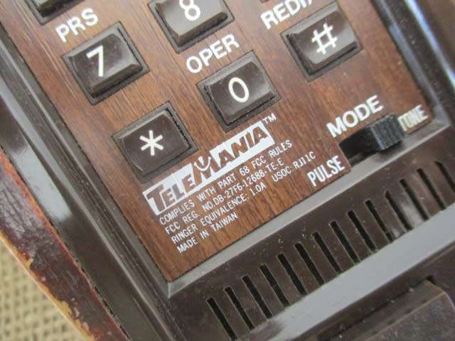Crazy Vintage Telemania Wooden Mallard Duck Telephone       Made In Taiwan