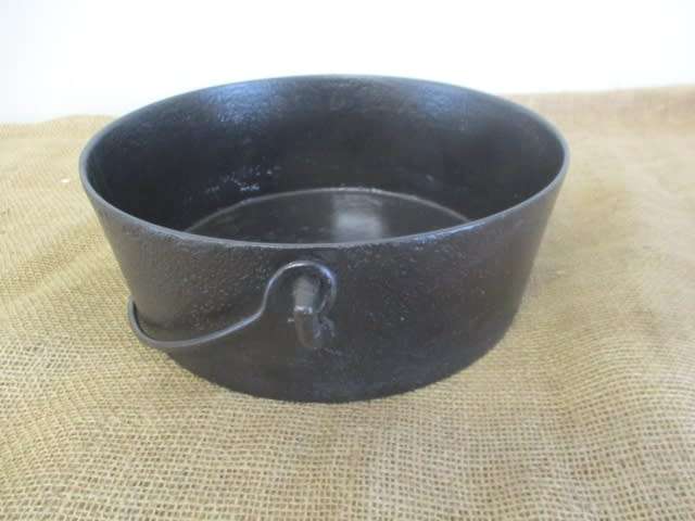 Very Old Vintage Falkirk 11 inch Cast Iron Flat Bottom Pot Without Lid