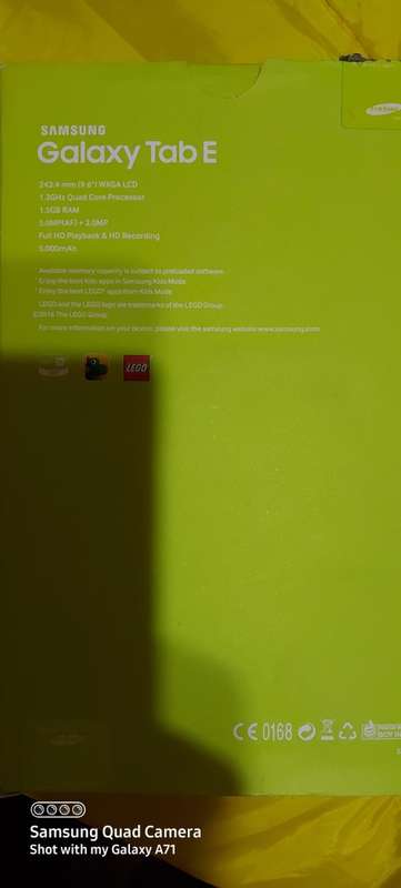 Samsung Galaxy Tap E  3G + wifi