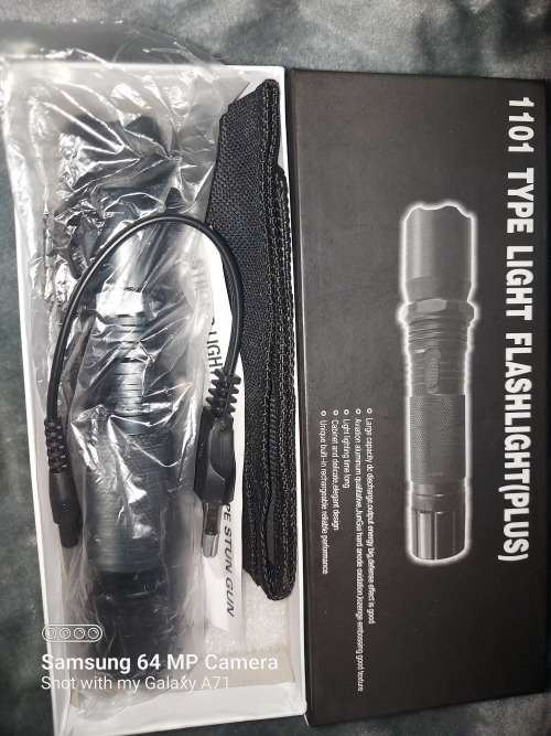 1101 Type Flash Light plus shocker rechargeable