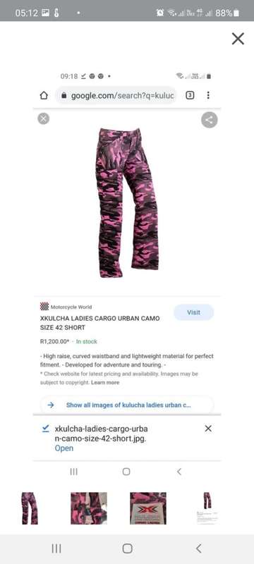 Cyle pants made in south africa