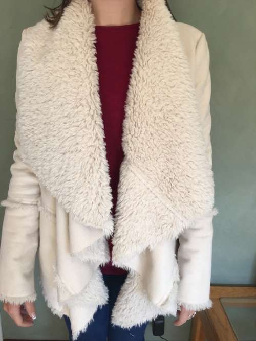 Forever New Suede/Sheepskin Jacket Size 6