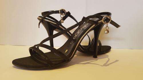 Sono Italyana (Made in Italy) Sequined Strappy Sandals (37)